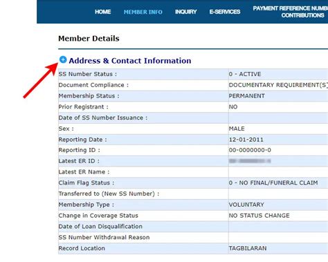 static report from sss website